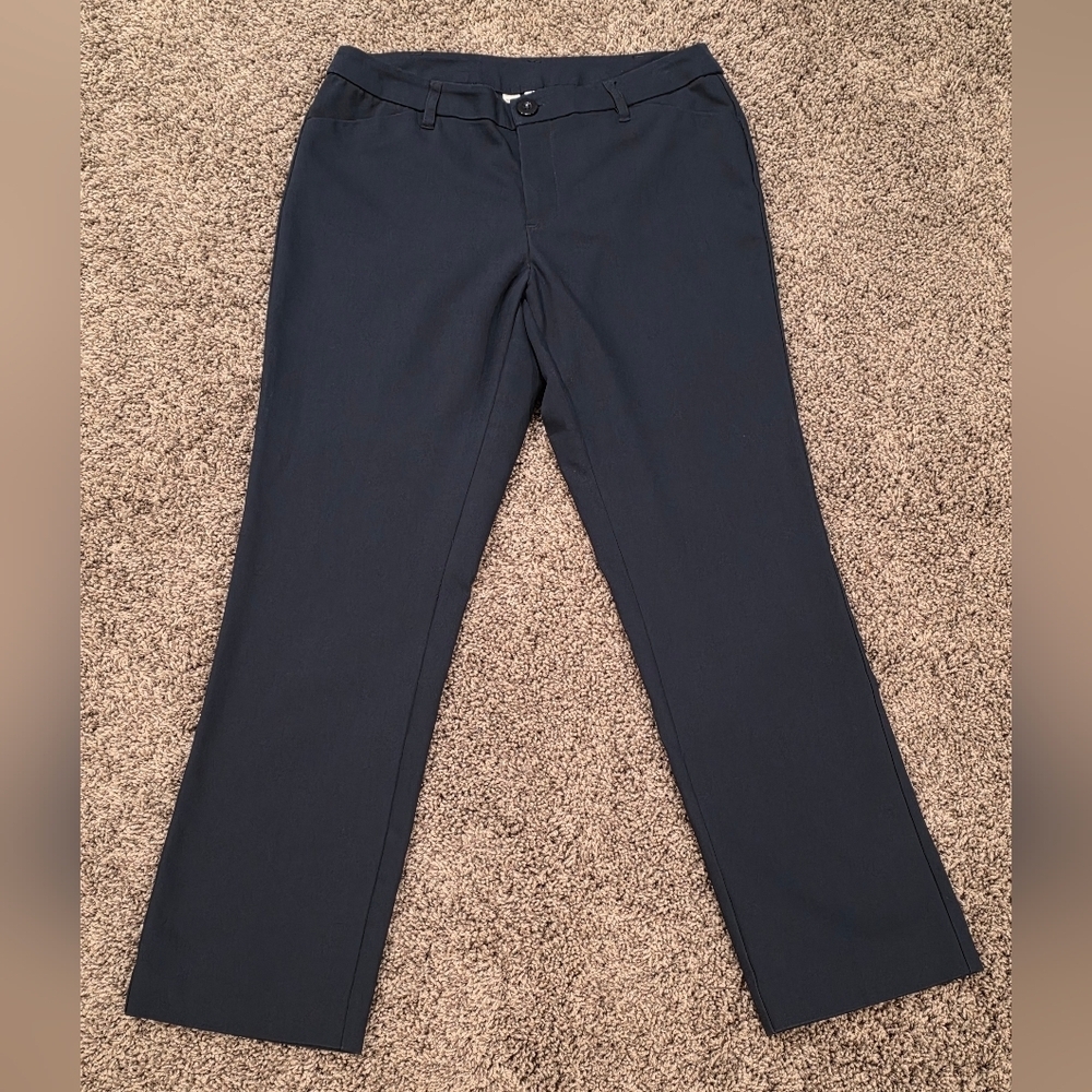Christopher & Banks The Downtown Trousers, Navy Womens Size 4 SHORT